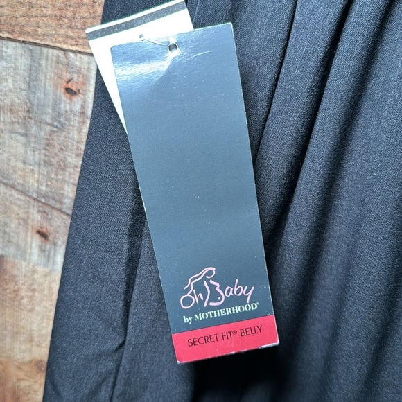 🌻 Oh Baby Secret Fit Belly Gathered Waist Charcoal Skirt size Medium Work Career - Picture 4 of 8